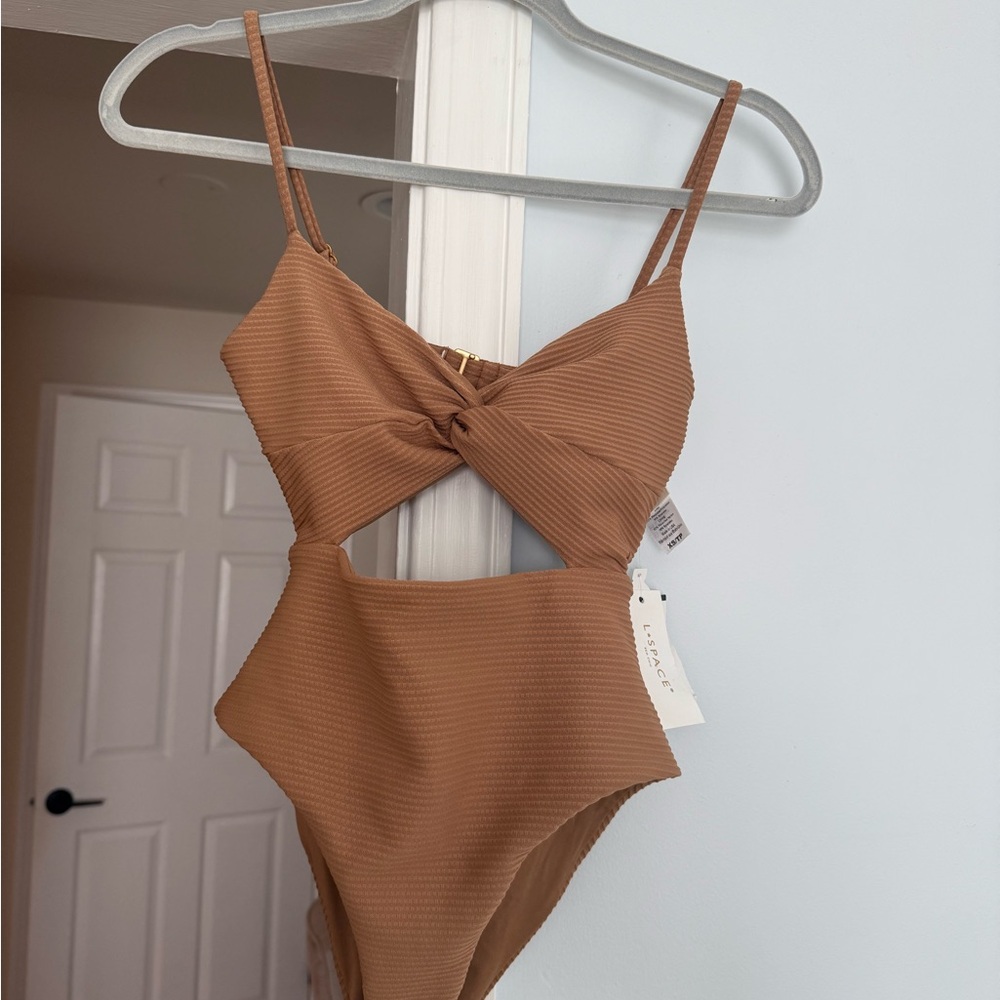 L*Space Kyslee One Piece Swimsuit Camel